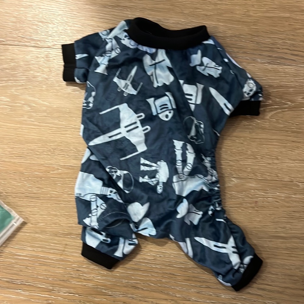 The brand is cutebone dog pajamas puppy clothes